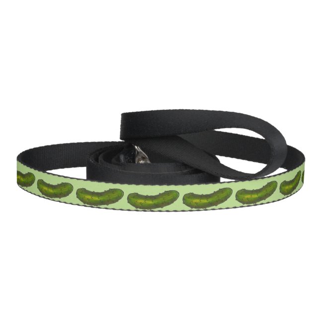 Green Kosher Sour Dill Pickle Pickles the Dog Pet Leash (Handle)