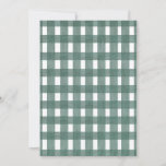 Green Lace Gingham Recipe Cards at Zazzle