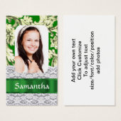 Green lace personalized photo (Front & Back)
