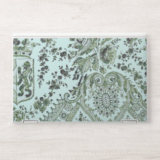 Green Lace Roses HP Laptop Skin