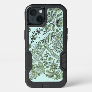 Green Lace Roses iPhone 13 Case