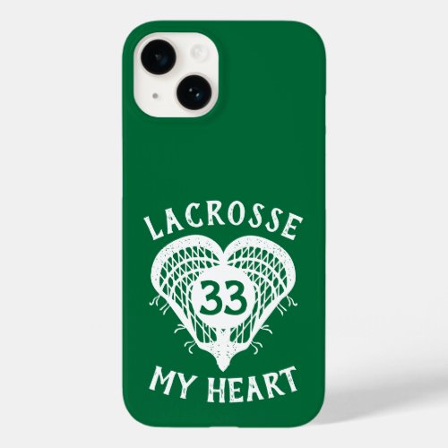 Green Lacrosse My Heart Case_Mate iPhone Case
