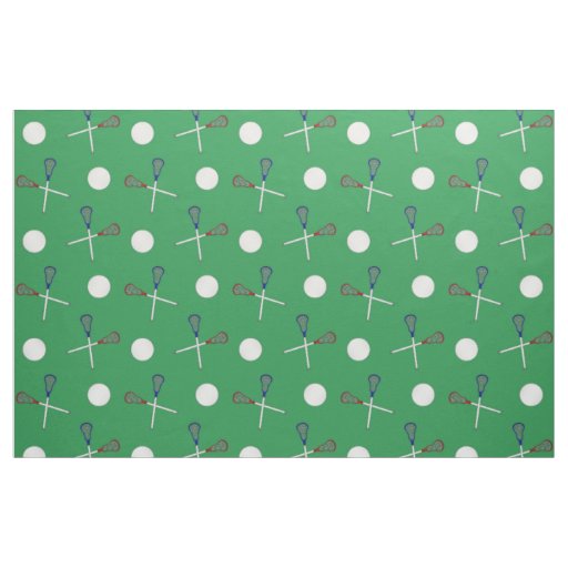 Green lacrosse pattern fabric Zazzle