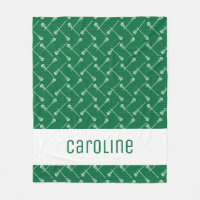 Green Lacrosse White Sticks Patterned