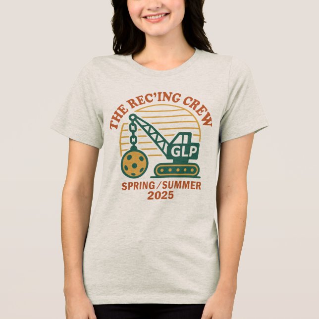 Green Lake Rec Court Tri-Blend Shirt (Front)