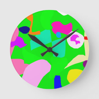 Green Land House Garden Farm Urban Culture Round Clock