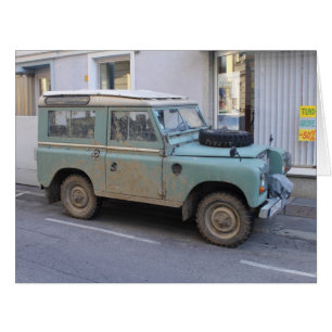 Green Land Rover Cards