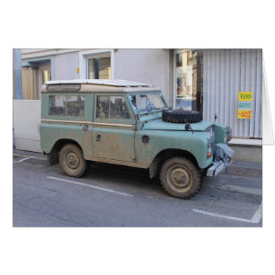 Green Land Rover Cards