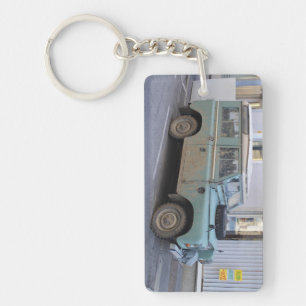 Green Land Rover Keychain