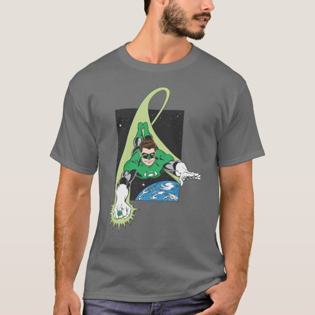 Green Lantern and Earth T-Shirt (Front)