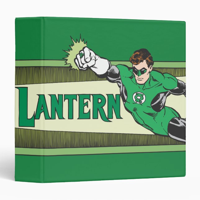 Green Lantern and Logo 3 Ring Binder (Front/Spine)