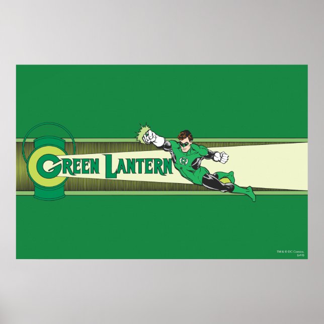Green Lantern and Logo Poster (Front)