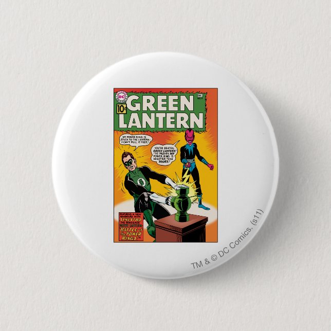 Green Lantern and Sinestro Cover Button (Front)