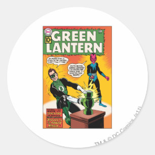 Green Lantern and Sinestro Cover Classic Round Sticker