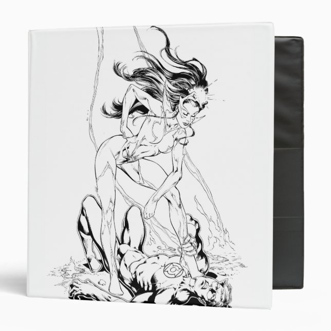 Green Lantern and Star Sapphire 3 Ring Binder (Front/Inside)