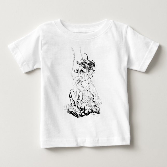 Green Lantern and Star Sapphire Baby T-Shirt (Front)
