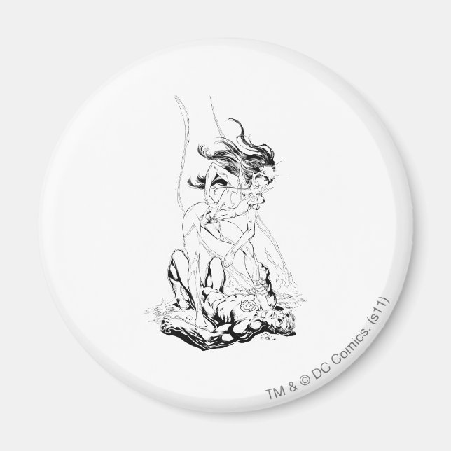 Green Lantern and Star Sapphire Magnet (Front)