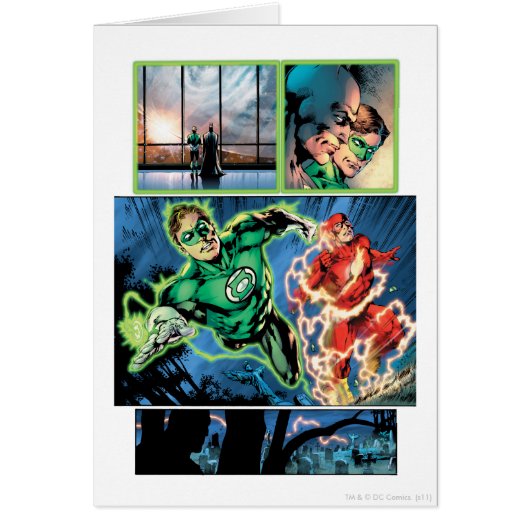 Green Lantern and The Flash Panel Cards (Front)