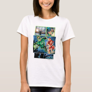 Green Lantern and The Flash Panel T-Shirt