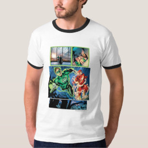 Green Lantern and The Flash Panel T-Shirt