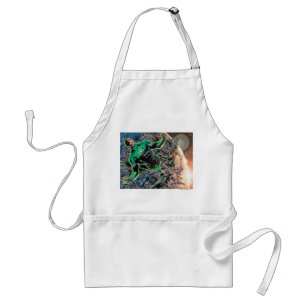Green Lantern and the Moon Adult Apron