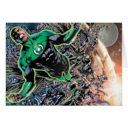 Green Lantern and the Moon Cards (Front Horizontal)
