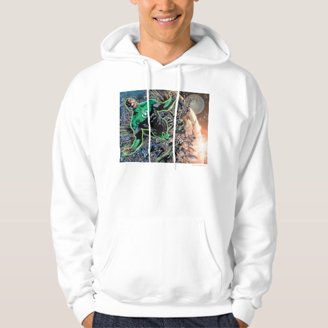 Green Lantern and the Moon Hoodie (Front)