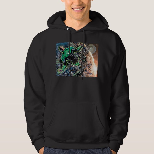 Green Lantern and the Moon Hoodie (Front)