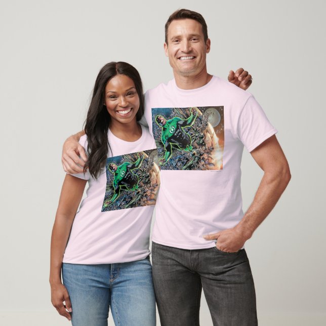 Green Lantern and the Moon T-Shirt (Unisex)