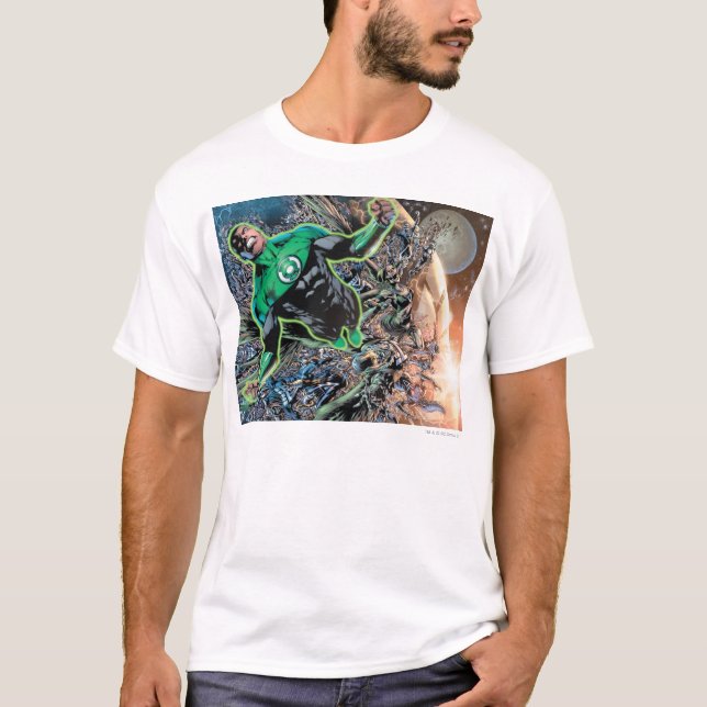 Green Lantern and the Moon T-Shirt (Front)