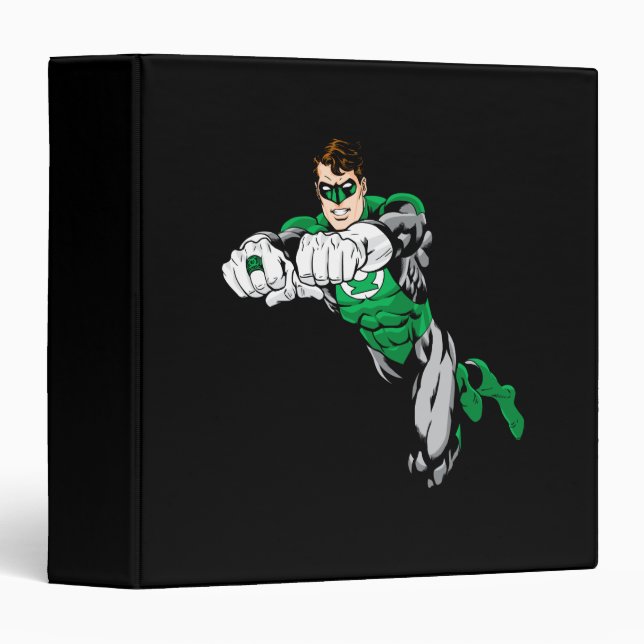 Green Lantern - Both arms forward 3 Ring Binder (Front/Spine)