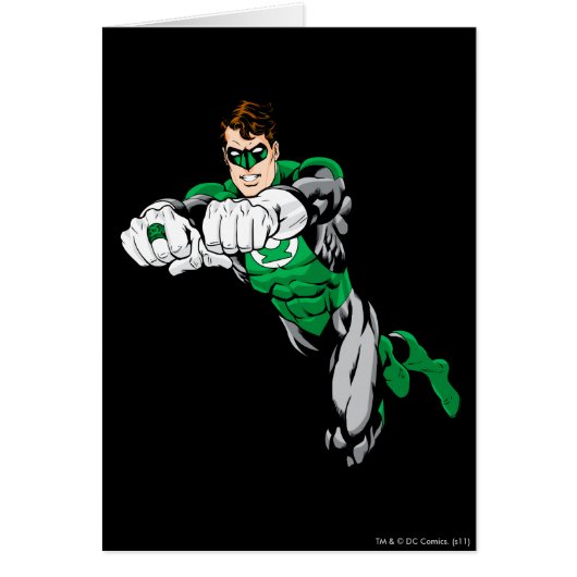 Green Lantern - Both arms forward Cards (Front)