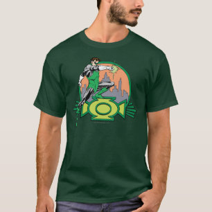 Green Lantern City Background and Logo T-Shirt