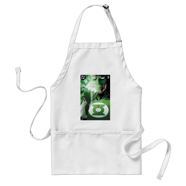 Green Lantern close up cover Adult Apron (Front)