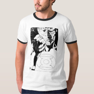 Green Lantern close up cover, Black and White T-Shirt