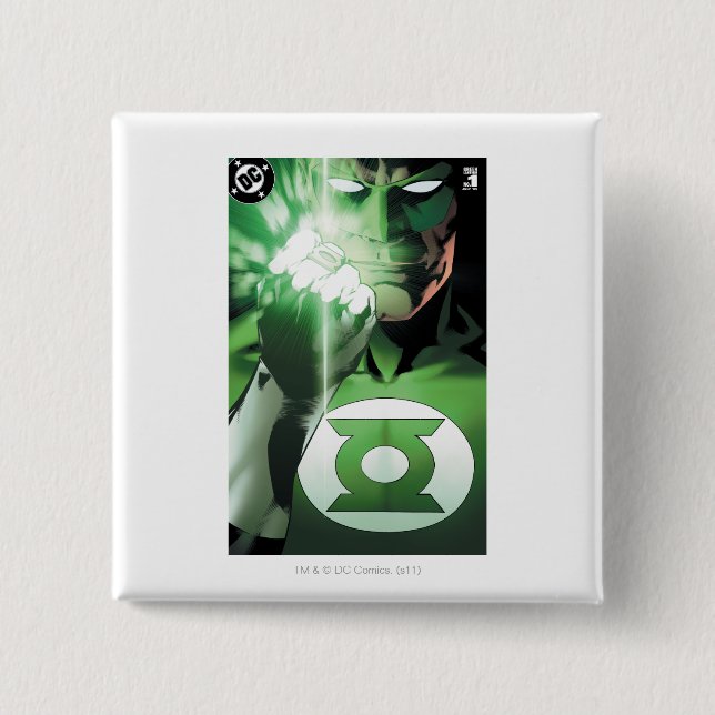 Green Lantern close up cover Pinback Button (Front)