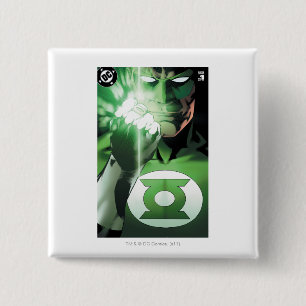 Green Lantern close up cover Pinback Button