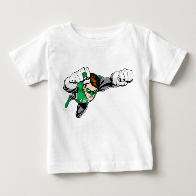 Green Lantern - Comic, Flying Right Baby T-Shirt (Front)