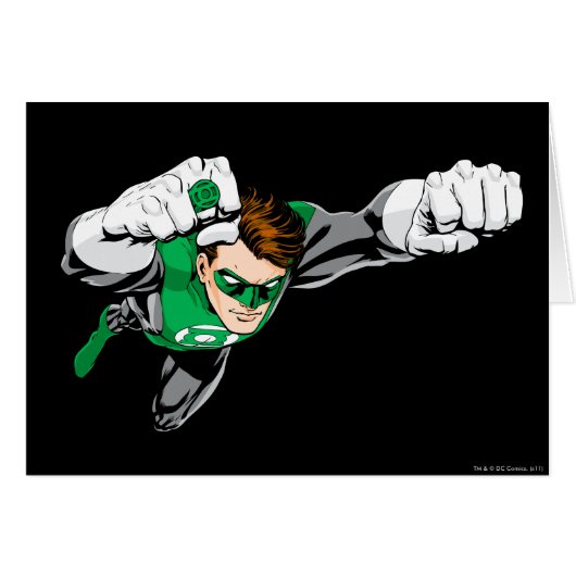 Green Lantern - Comic, Flying Right Cards (Front Horizontal)