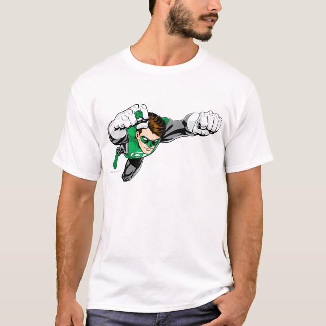 Green Lantern - Comic, Flying Right T-Shirt (Front)