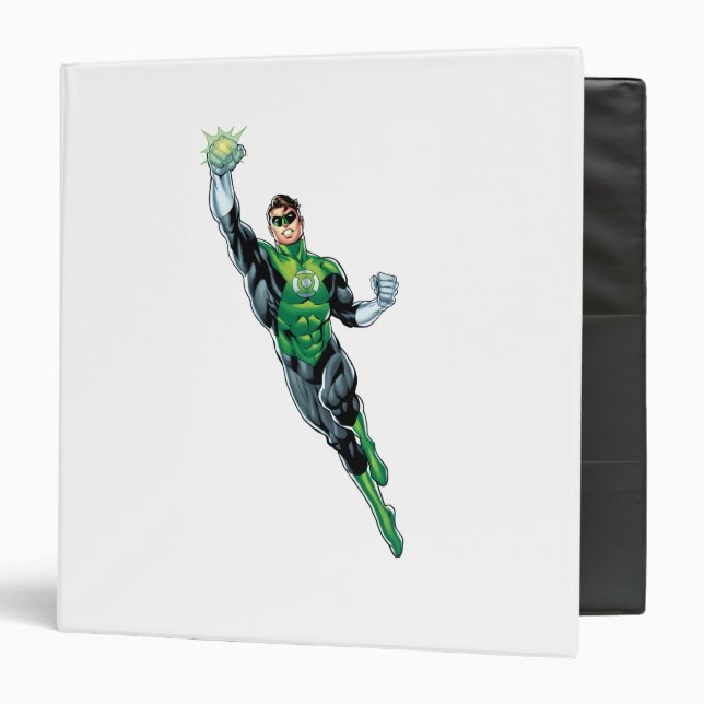 Green Lantern - Comic, Flying Up 3 Ring Binder (Front/Inside)