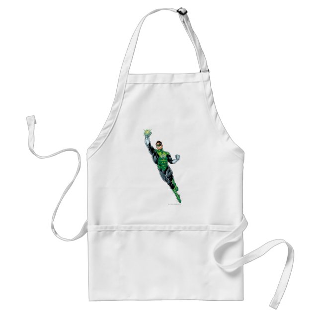 Green Lantern - Comic, Flying Up Adult Apron (Front)