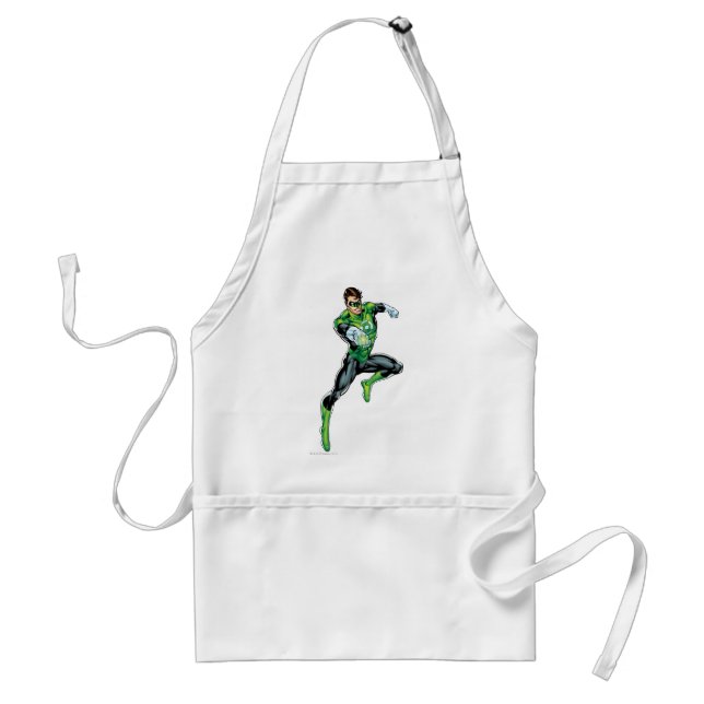Green Lantern - Comic, Jumping Adult Apron (Front)