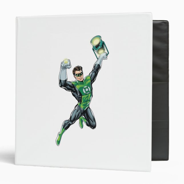Green Lantern - Comic, with lantern 3 Ring Binder (Front/Inside)