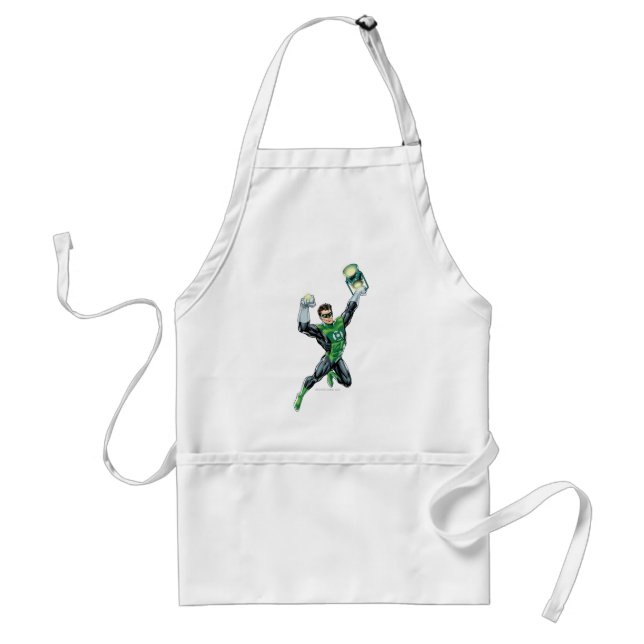 Green Lantern - Comic, with lantern Adult Apron (Front)