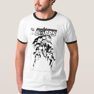 Green Lantern Corps, Black and White T-Shirt