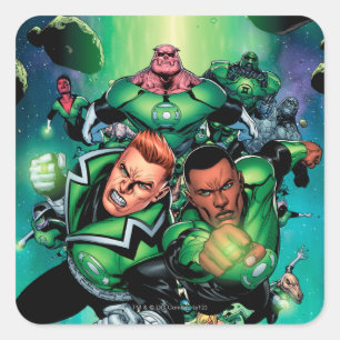 Green Lantern Corps Square Sticker