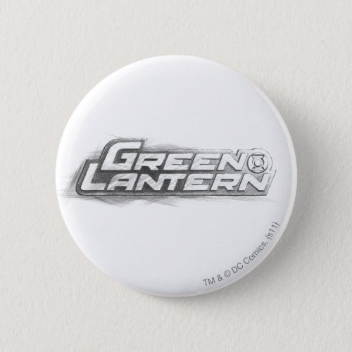 Green Lantern Drawing Pinback Button