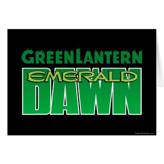 Green Lantern - Emerald Dawn Logo Cards (Front Horizontal)