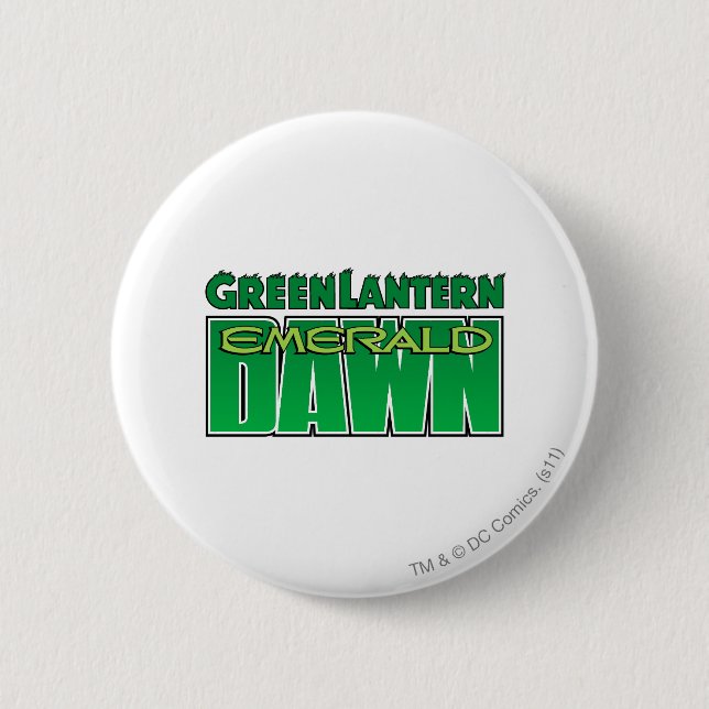 Green Lantern - Emerald Dawn Logo Pinback Button (Front)
